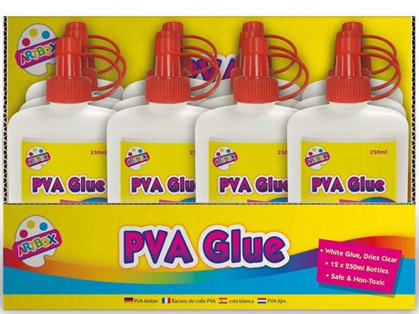 12x Art Box PVA Glue 250ml